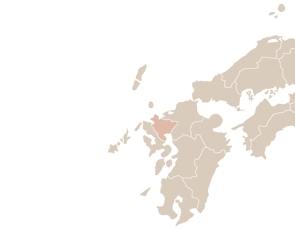 佐賀県の地図